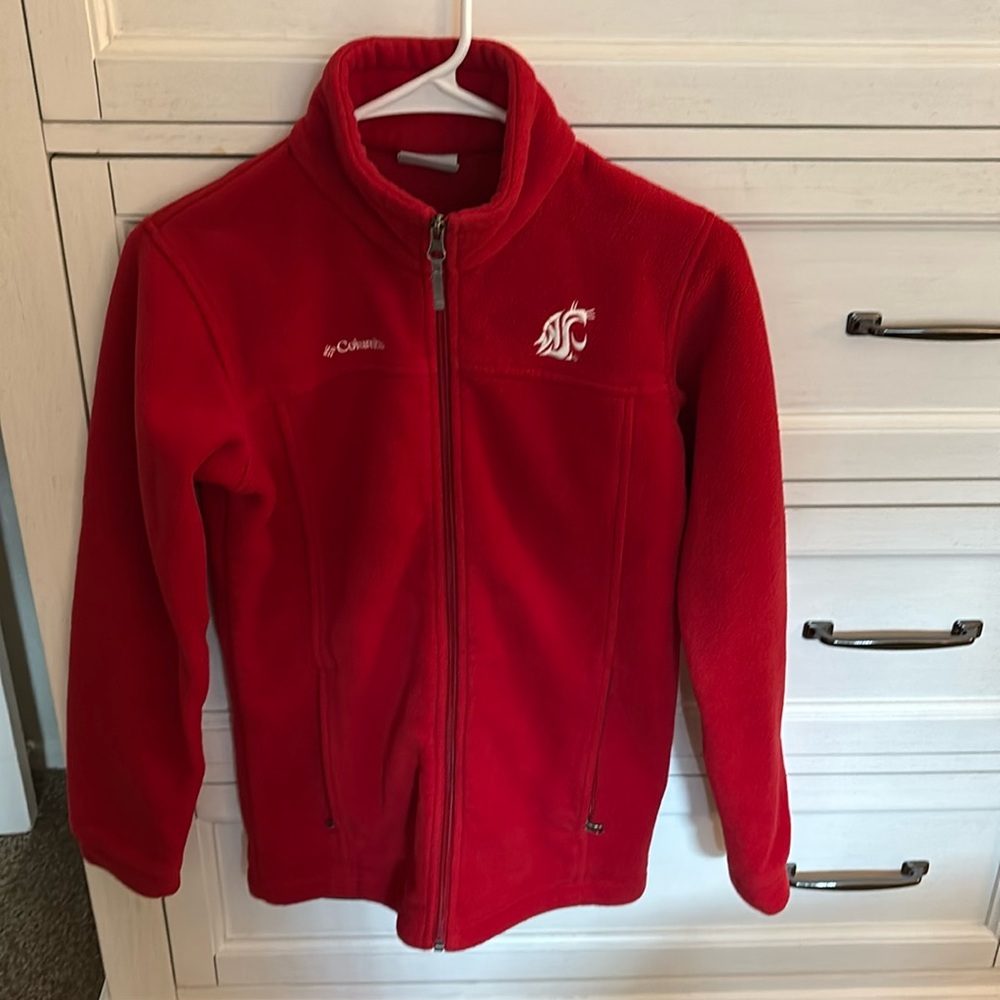 Columbia WSU Cougars Zip Up Kids L or Small Women Can Wear